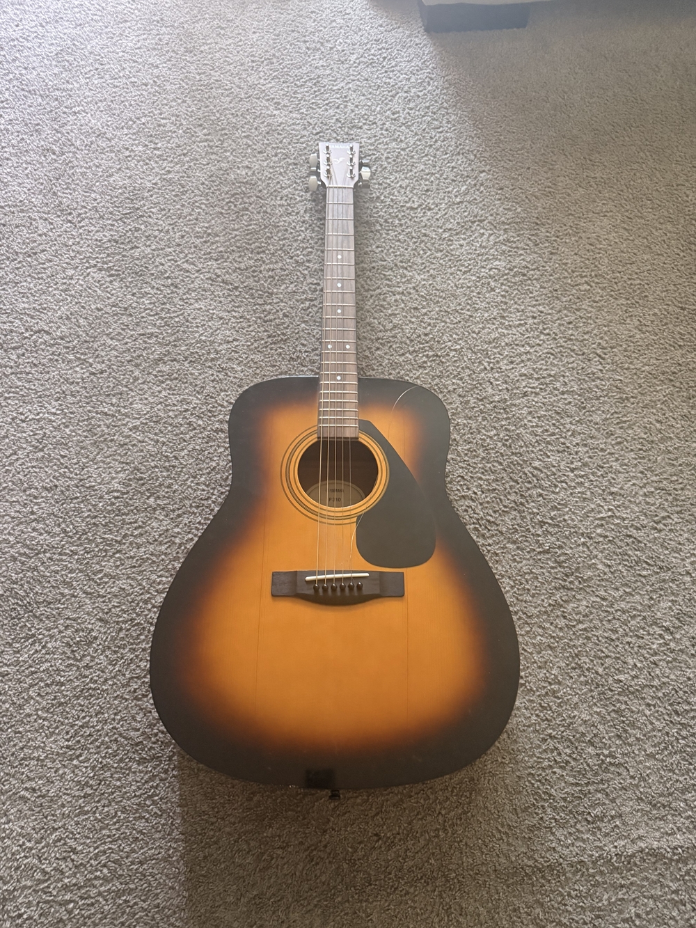 Yamaha Sunburst Acoustic Guitar